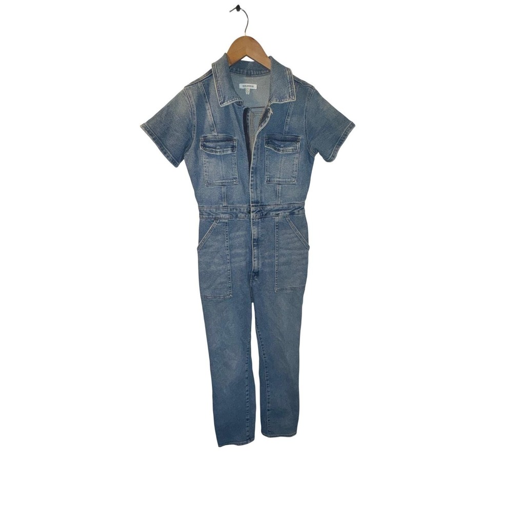 Good American Denim Jumpsuit Grateful Dead Patch Women's Size 2 - Picture 6 of 8